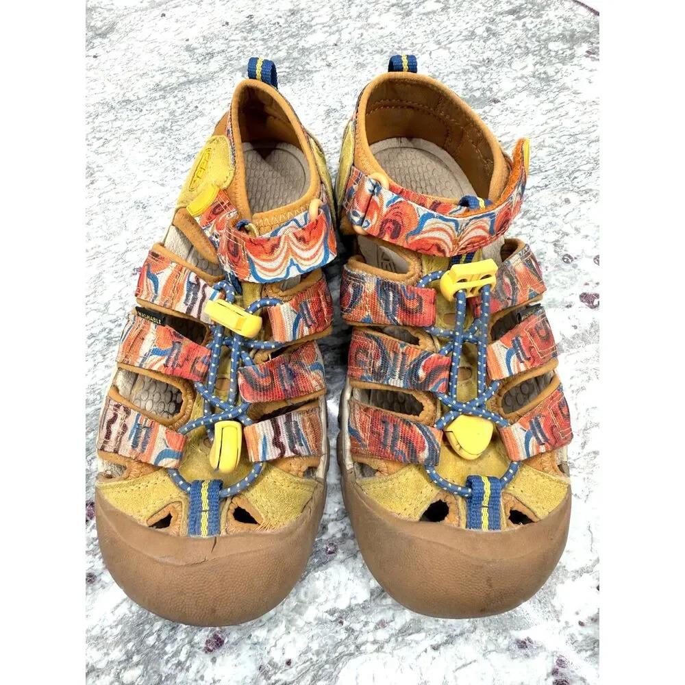 Keen Newport X Outdoor Afro Closed-Toe Waterproof Sandals Outdoor Hiking Size 2